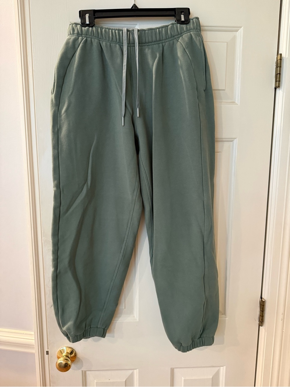 Womens Sage Green Jogger Sweatpants - Casual Comfort